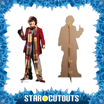 SC406 Tom Baker - Fourth Doctor Cardboard Cut Out Height 181cm