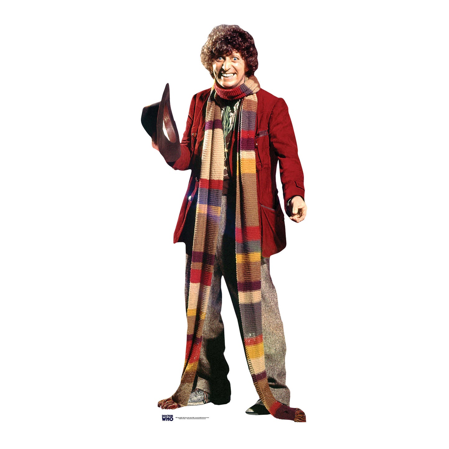 SC406 Tom Baker - Fourth Doctor Cardboard Cut Out Height 181cm