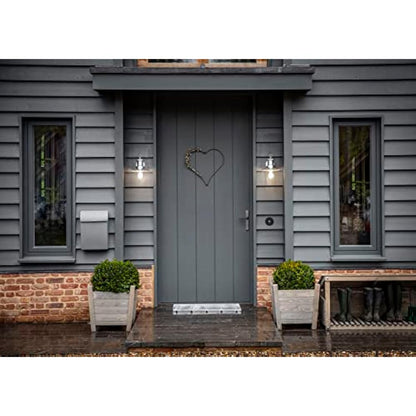 Garden Trading Outdoor Wall Mounted St Ives Galvanised Ships Light Weatherproof | E27 Edison Screw 60 Watt | Crafted in Hot Dipped Galvanised Steel | Motion-Sensor Compatible