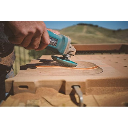 Kutzall Extreme Shaping Dish - Medium, 4-1⁄2" (114.3mm) Dia. X 7⁄8" (22.2mm) Bore - Woodworking Angle Grinder Attachment for DeWalt, Bosch, Milwaukee, Makita. Abrasive Tungsten Carbide, DW412X70