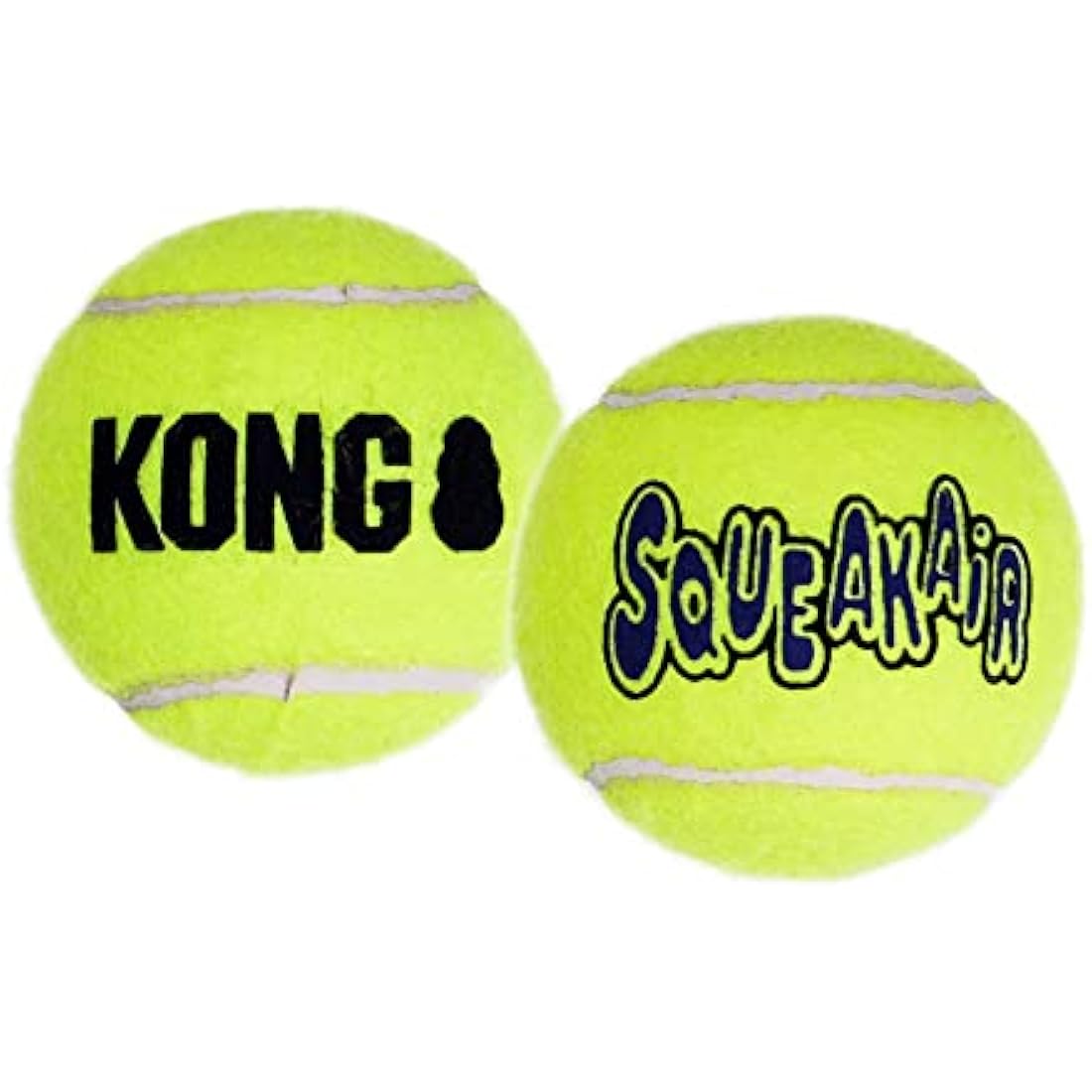 KONG - Toy Premium Squeak Tennis Balls, Gentle on Teeth - For Medium Dogs (6 Pack)