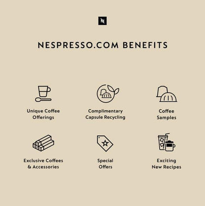 Nespresso Original Coffee Pods, 50 Mixed Pack - 10 Arpeggio, 10 Ristretto, 10 Capriccio, 10 Roma, 10 Livanto Capsules for Nespresso Machines. Make Espressos, Cappuccino and Macchiato. Recyclable Pods