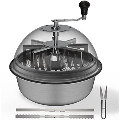 AC Infinity Bud Leaf Bowl Trimmer 48cm Clear Visibility Dome with Sharp Stainless Steel Blades, for Twist Spin Cutting Leaves, Buds, Flowers, Hydroponics Plants, 19-Inch