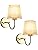 MRHYSWD Set of 2 Gold Wall Lights for Living Room Bedrooms, Modern Wall Sconce Lights Indoor Wall Lighting Fixtures Vintage Wall Lamps for Bedside Bathroom Hallway, Without E27 Bulbs