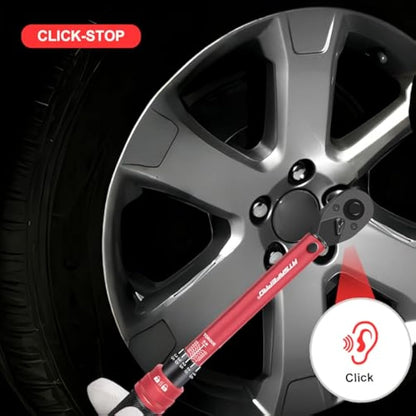 ATsafepro Torque Wrench 3/8 Inch, Drive Click 5-60 Nm Torque Wrench Auto, Dual Direction Adjustable 72 Tooth Bike Torque Wrenches for Bike and Motorcycle Car Maintenance
