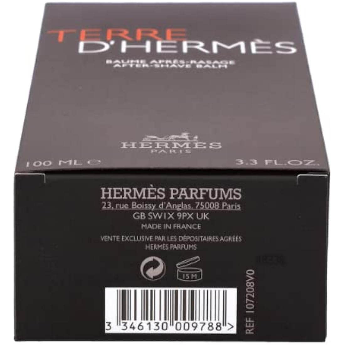 Terre D'hermès as Balm with pump 100 ml