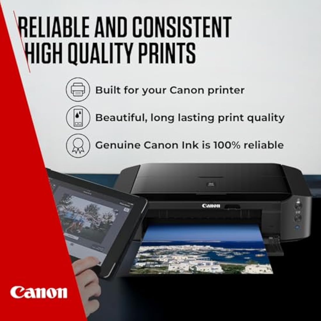 Canon Ink - PG-545 Genuine Black Printer Ink Cartridge - Prints Up to 180 A4 Pages (1 x Cartridge)
