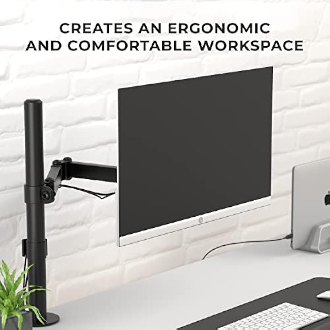 HumanCentric VESA Mount Adapter Compatible with HP M Series and 5 Series Monitors M22f M24f M24fd M24fw M24fwa M27f M27fd M27fq M27fw M27fwa and M32f 524sa 524sw 524sf 527sa 527sw 527sf and 532sf