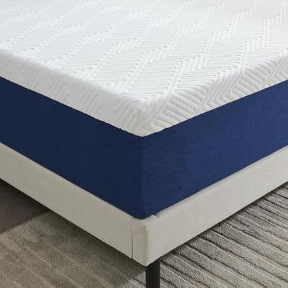 Yocreat 25CM Double Mattress, Gel Memory Foam, Pressure Relieving, Medium Firm Feel with Cooling Cover, Breathable, Double Bed Mattress 135cm x 190cm