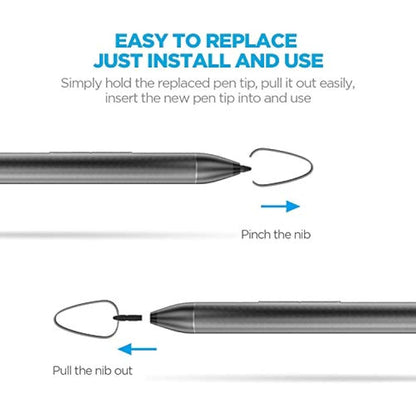 Stylus Pen for HP Envy x360 15-bp0, X2 12-e0xx,X2 12g0xx; HP Spectre x360 13-ae013dX, Pavilion x360 11m-ad0 14M, 2 interchangeable tip Check Compatible List Before Purchase