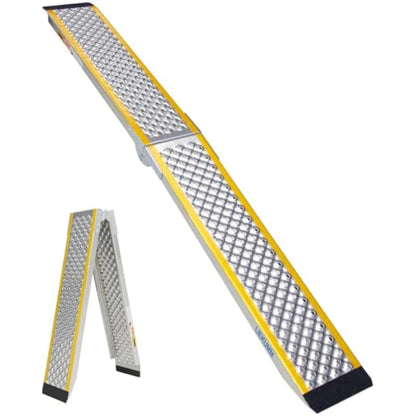LIEKUMM 1PC Motorcycle Ramp, 200 x 21.5 cm Folding Motorbike Ramp, 300 kg Capacity Aluminium Motorbike Ramps for Vans, Folding Loading Ramps with E-bikes, Dirt Bikes, Bicycles, Motorbikes