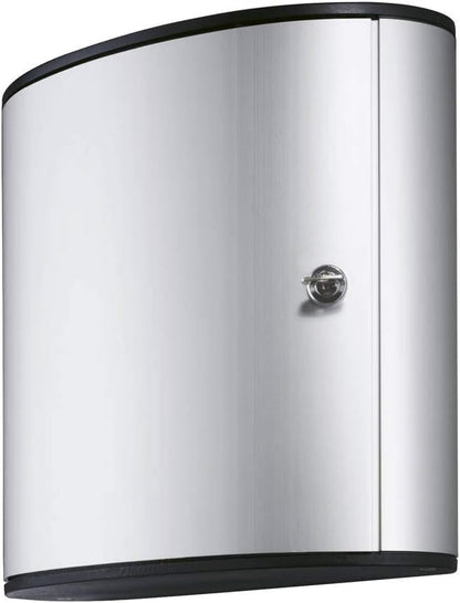 Durable Key Safe Box 54 - Wall Mounted Lockable Cabinet - Holds up to 54 Key Clips - Includes Secure Lock - Aluminium and Includes 6 Key Clips
