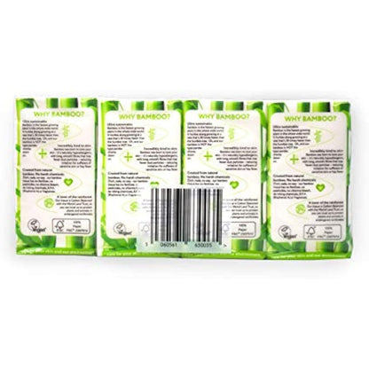 The Cheeky Panda – Bamboo Pocket Tissues | Bulk Box of 96 Packs (10 Tissues per Pack) | Hypoallergenic, Eco-Friendly, Super Soft, Strong & Sustainable