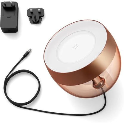 Philips Hue Iris White and Colour Ambiance Smart Table Light v4 [Copper] with Bluetooth. Works with Alexa, Google Assistant and Apple Homekit
