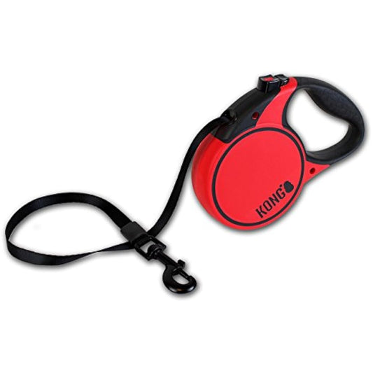 KONG Terrain Retractable Dog Leash, Large, Red, 5m Tape
