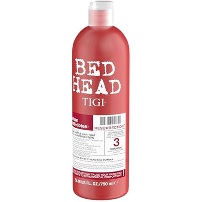 Bed Head by TIGI - Urban Antidotes Resurrection Shampoo - Ideal for Damaged Hair - 750 ml