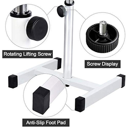 Kalolary 18-26 Inch Adjustable Pedicure Nail Footrest Manicure Foot Rest Stool Soft Pedicure Chair for Foot Resting Pedicure Beauty Salon or Home Selfcare（Black