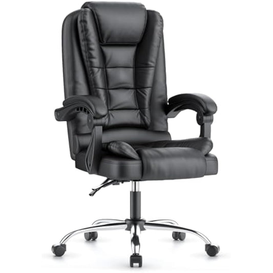 naspaluro Executive Office Chair High Back Desk Chair Ergonomic Recliner Computer Chair PU Leather Gaming Chair with Tilt Function Heavy Duty for Home Office Working