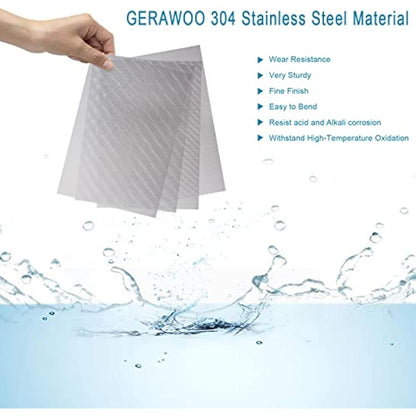304 Stainless Steel Mesh Roll Large Size, Rodent Proof Metal Wire Mesh Panels 20 Mesh, Mouse Insect Mesh for Vents Cover, Air Brick, Home, Kitchen, Garden, 2 Metre x 300mm