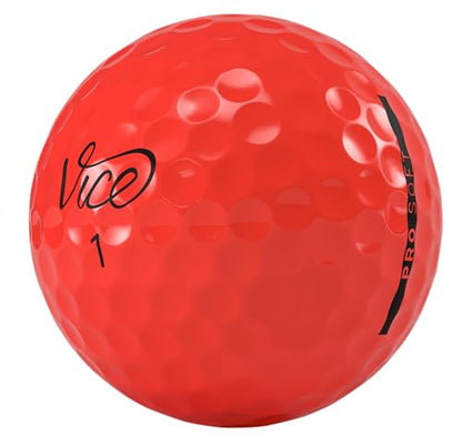Vice Golf Pro Soft Red Golf Balls