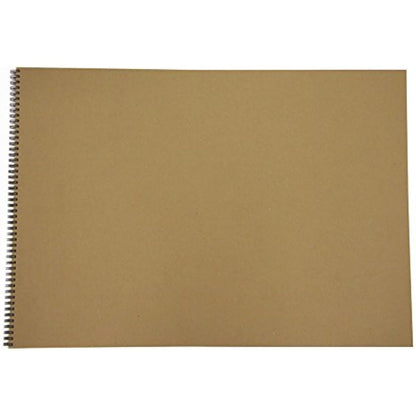 A2 Recycled Sketch Book, 40 Sheets (80 Sides) of 170gsm Recycled Cartridge Paper, (Pack of 4)