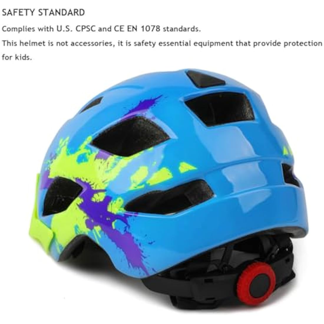 Kids Helmet, Exclusky Kids Bike Helmet Child Boys Girls Bike Helmet Age 5-13 Adjustable Bicycle Scooter Skating Cycle Helmet 50-57cm