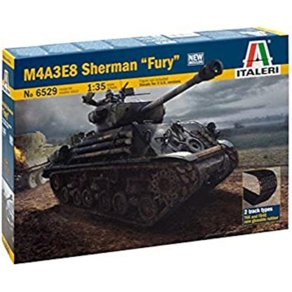 Carson ITA6529 1/35 M4A3E8 Sherman Fury Tank Model kit, United States Armies, Mittel
