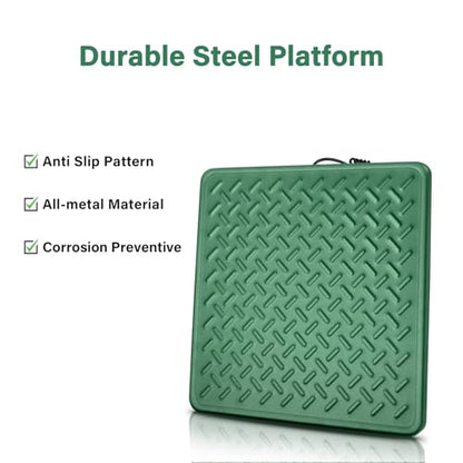 GRAM PRES Shipping Scale,440lbs/10g High Accuracy Digital Postal Scale, Durable Alloy Steel Platform, Heavy Duty Scale for Packages, Postage and Luggage, with Hold&Tare function, batteries&USB Powered