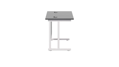 Office Hippo Heavy Duty Rectangular Cantilever Office Desk, Home Office Desk, Office Table, Integrated Cable Ports, PC Desk For Office or Home