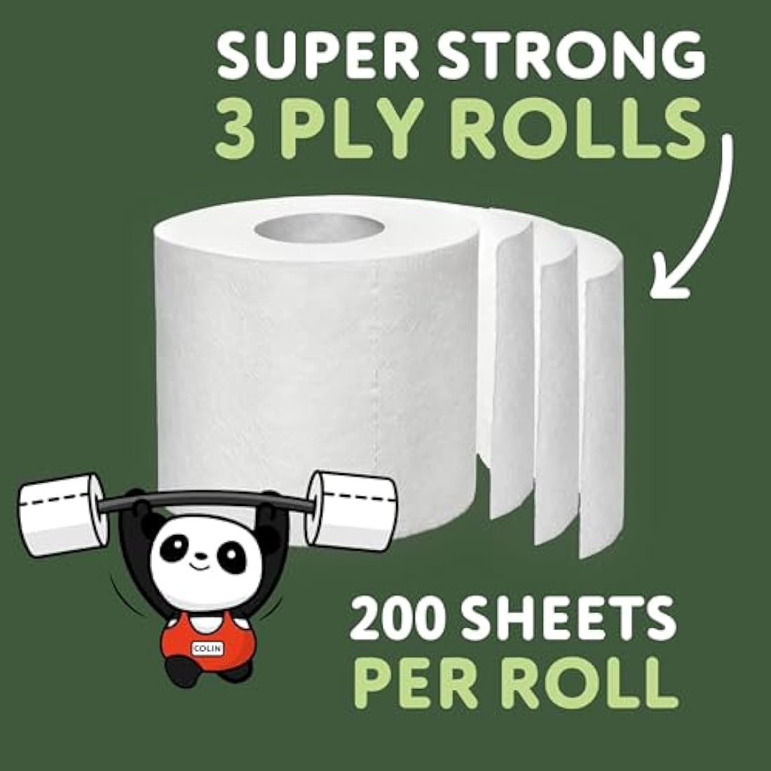 The Cheeky Panda Bamboo Toilet Paper – 9 Rolls of Toilet Paper | Plastic Free Packaging and Sustainable Toilet Tissue | 100% Compostable