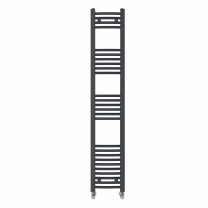 NRG Anthracite Heated Towel Rail Curved Designer Radiator - 1600×300mm