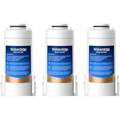 Waterdrop WD-EDF Replacement Filters for Waterdrop Instant Water Filter Jug, WD-ED01, WD-ED02, WD-ED04, Last Up to 3 Months or 757 litres (Pack of 3)