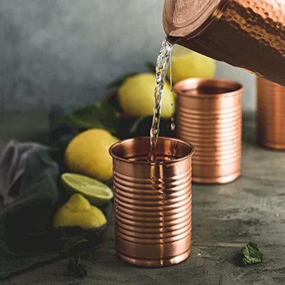 Kosdeg Copper Cocktail Tins Set of 2 12oz - Chosen by Professional Bartenders - Bean Tin Design - Perfect Copper Mug Bar Set for Better Drinks - Ice Cold in Seconds…