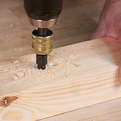 Trend Snappy 5-Piece TCT Countersink Set, Imperial, Adjustable Depth, Quick Release System, SNAP/CSTC/SET
