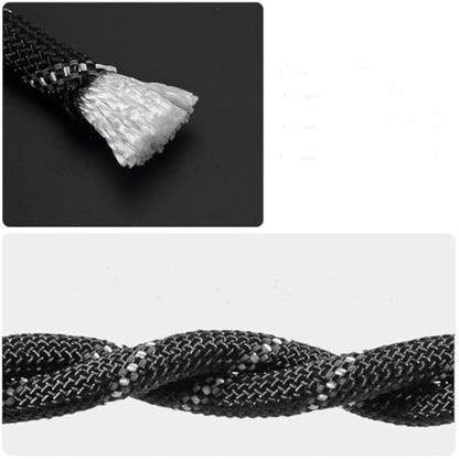 NorthPada 10 mm x 30 Meters Outdoor Marine Floating Rope for Boating, Fishing, Rafting, Camping, Hiking, Hunting, Anchor, Mooring, Dock Lines, Kayak, Canoe, Rescuing Reflective Black