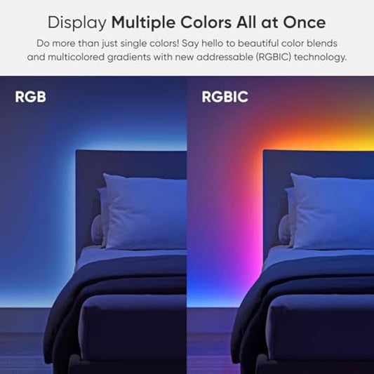 Nanoleaf Matter Essentials 5M HD Led Strip Light, Addressable RGB IC Led Strip - Smart and Multicolour, Matter Over WiFi, Bluetooth, 16M+ Colours, Works with Alexa Google Assistant Apple Homekit