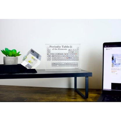 Engineered Labs Heritage Periodic Table of Elements, Made In USA, Acrylic Periodic Table With Real Samples