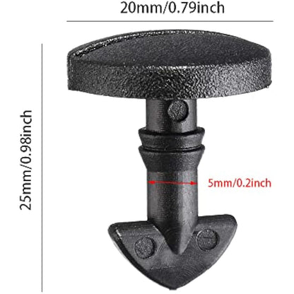 6 Pairs Rear Bumper Tow Eye Cover Inserts Fasteners Rear Bumper Tow Cover Clips Car Retainer Clips Trim Panel Bumper Clips for Car Panel Trim Maintenance