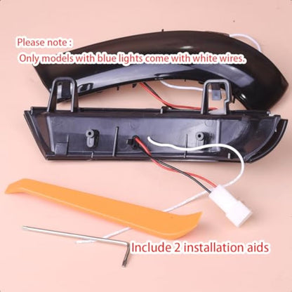 LoreenCar Dynamic Turn Signals For VW Golf GTI V MK5 Jetta Passat B5.5 B6 EOS Sharan LED Indicator Lights Mirror Lighting Accessories 1K0949101 1K0949102（Amber&Blue