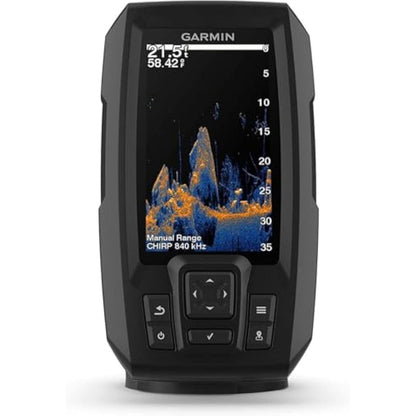 Garmin Striker Vivid 4cv, Easy-to-Use 4-inch Color Fishfinder and Sonar Transducer, Vivid Scanning Sonar Color Palettes (010-02550-00)
