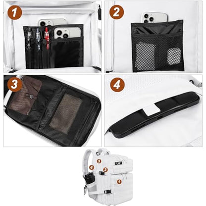 LHI Military Tactical Backpack for Men and Women 45L Large waterproof Rucksack for School, Hiking, Trekking, Hunting