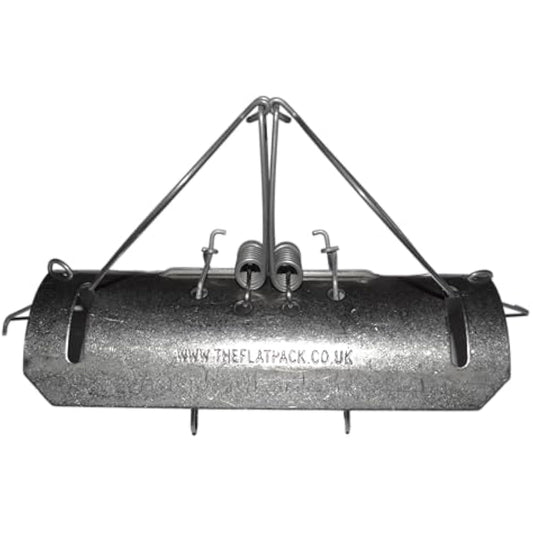 Pack of 3 Professional Stainless Steel British Barrel Tunnel Mole Duffus Traps | Effective Quick Mole Control | Pest Control | Garden Maintenance | Made in Yorkshire by The Flat Pack (Foxup) Ltd