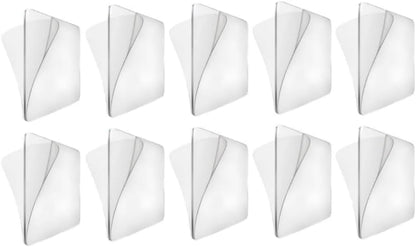 10Pcs Transparent Wall Mounted Replacement Sticky Pads for Kitchen Bathroom Shower Caddy Organizer Rack Holder Nail Free Adhesive Hooks Bathroom