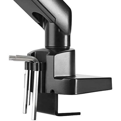 Amer Mounts | LED LCD Monitor Arm | Hydra Lift Articulating Arm | Clamp and Grommet Base | (Single 17"-32"), Black (HYDRA1B)