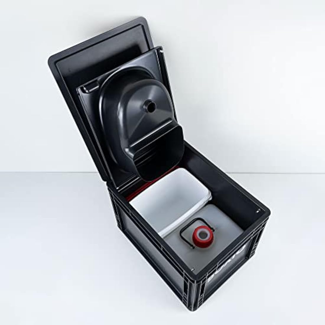 BOXIO Portable Toilet - Convenient Camping Toilet! Compact, Safe, and Personal Composting Toilet with Convenient Disposal for Camping, RVing, Boating, Road Trips and Other Recreational Activities