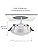 Tofisr LED recessed Ceiling Light, 7W Downlights 700LM Warm White Light 2700K, Round Aluminum Metal Spotlights 230V, Cut Φ75-95mm, for Living Room Bedroom Kitchen, Pack 20
