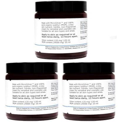 argentum plus - Silver-MSM Cream 3 x 120 ml