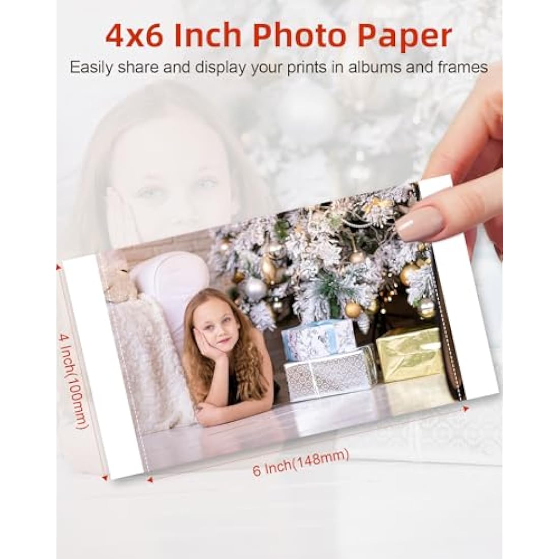 Compatible for Canon Selphy CP1300 CP1500 Ink Photo Paper Set,100 x 148mm 108 Sheets Paper and 3 Color Ink Cassette, Replace for Canon Selphy KP-108IN CP1200 CP1000 CP910 CP810 CP790 CP Printers