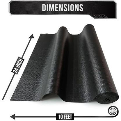 Precision Defined Professional Grade Tool Box Liner, 61 cm x 3.0 m, Black | Tool Box Drawer Liner, Shelf Liner Non Slip Mat, Thick Cabinet Shelf Liner, Toolbox Drawer Liner