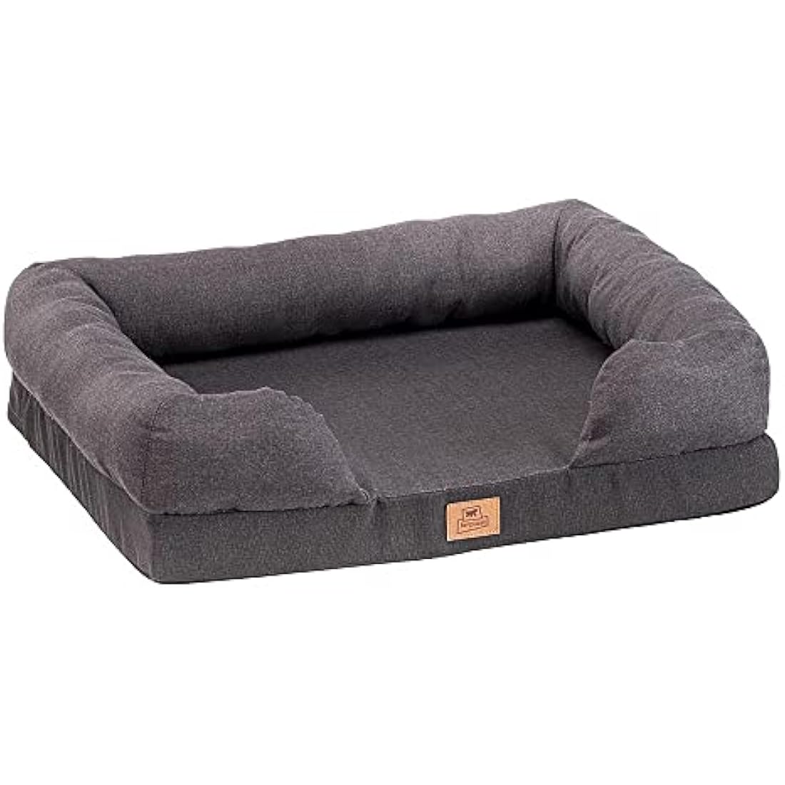 Ferplast Dog Bed Dog Cushion Dog Bed Medium Memory Foam Dog MatOrthopedic Dog Bed and Sofa Dog Mattress Washable 64 x 52 x h 16,5 cm. Grau